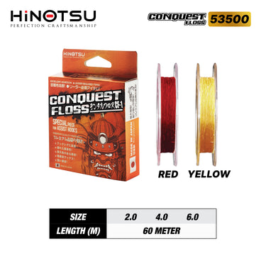 HINOTSU - CONQUEST FLOSS CF-1 ASSIST LINE FISHING RIGGING LINE BAIT RIGGING ASSIST HOOKS - ASSIST LINE