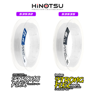 HINOTSU - STRONG FLEX SHOCK LEADER LINE SF-1 50M / 100% FLUOROCARBON LEADER LINE SF-2 28M MADE IN JAPAN