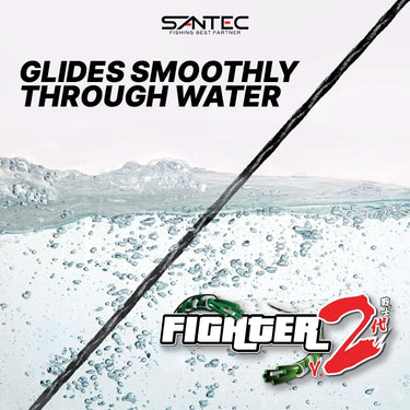 SANTEC - FIGHTER (V2) BRAIDED LINE 4X/8X 100M FISHING BRAIDED LINE