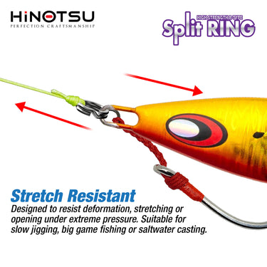 HINOTSU - R-TYPE ROUND HEAVY DUTY SPLIT RING 6343 FISHING ACCESSORIES