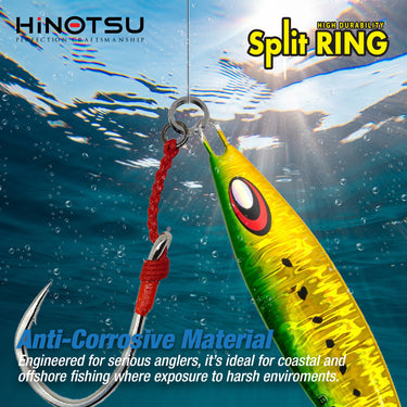 HINOTSU - HEAVY DUTY SPLIT RING 6345 FISHING ACCESSORIES