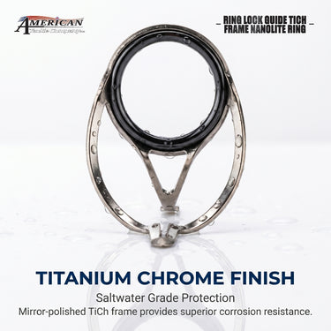 AMERICAN TACKLE - RING LOCK GUIDE 64NTRLC TICH FRAME NANOLITE RING GUIDE FISHING ROD GUIDE