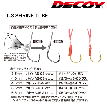 DECOY - T-3 SHRINK TUBE MADE IN JAPAN