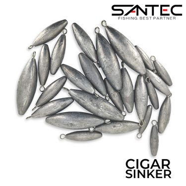 SANTEC - CL CIGAR SINKER - CIGAR LEAD FISHING LEAD
