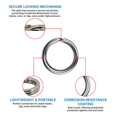 BOSSNA - PRESSED SPLIT RING 7530 FISHING ACCESSORIES