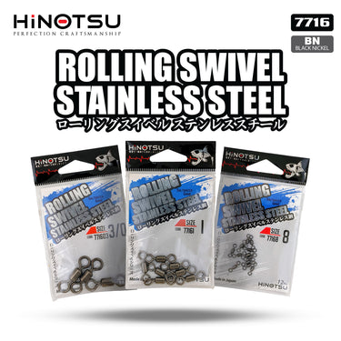 HINOTSU - ROLLING SWIVEL STAINLESS STEEL 7716 FISHING SWIVEL