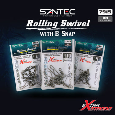 SANTEC - ROLLING SWIVEL WITH "B" SNAP NSB 7915 FISHING ACCESSORIES