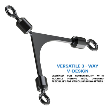 SANTEC - ROLLING POLE SWIVEL BLACK NICKEL 7917 FISHING ACCESSORIES