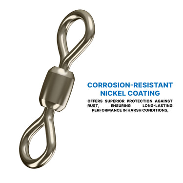 SANTEC - BUTTERFLY CRANE SWIVEL NICKEL 7925 FISHING ACCESSORIES