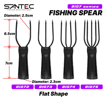 SANTEC - FISH SPEAR ROUND SHAPE/FLAT SHAPE 8104/8106/8107 SPEAR FISHING ACCESSORIES