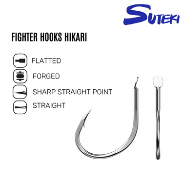 YAMAI SUTEKI - FIGHTER HOOKS HIKARI SN JIGGING HOOK MADE IN JAPAN