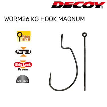 DECOY - WORM26 Kg HOOK MAGNUM WORM HOOK MADE IN JAPAN