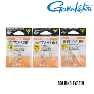 GAMAKATSU - SOI RING EYE TIN HOOK MADE IN JAPAN