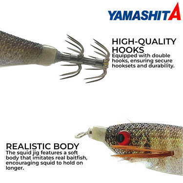 YAMASHITA - DROPPER LURE 8cm/10.5cm SQUID HOOK SQUID JIG