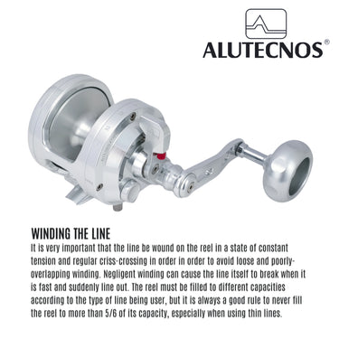 ALUTECNOS - ALBACORE JIGGING REEL 12C GORILLA C NARROW CONVENTIONAL REEL MADE IN ITALY
