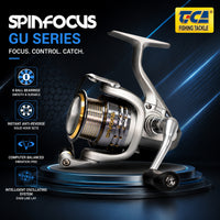 TICA - SPINFOCUS 2000/2500 - 7BB GRAPHITE BODY SPINNING REEL (GU SERIES)