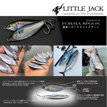 LITTLE JACK - FORMA SPOON SINKING METAL SPOON 28g/38g LONG CAST SINKING JIG FISHING LURE JAPAN