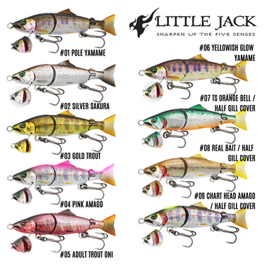 LITTLE JACK - GILLARY-01 SINKING JOINTED MINNOW 58mm/4.5g FISHING LURE JAPAN
