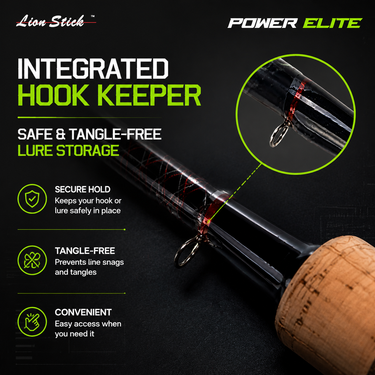 LIAN STICK - POWER ELITE - 2 SECTION UL GAME SPINNING ROD