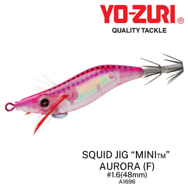 YOZURI - MINI AURORA 48mm A1696 FLOATING CANDAT SOTONG SQUID JIG OCTOPUS FISHING