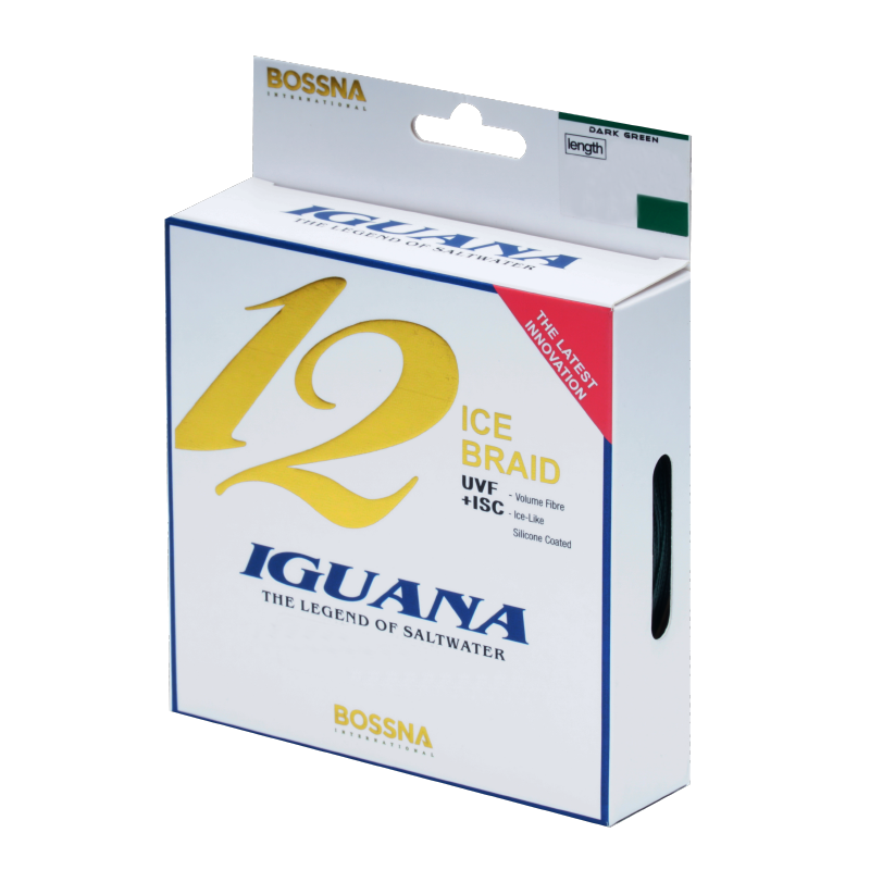 Bossna Iguana 12X 150M Ice Braided Dark Green Series