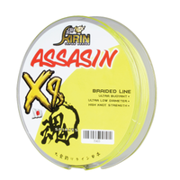 Kirin Assasin 300M 8x PE Braided Line Yellow Color Series