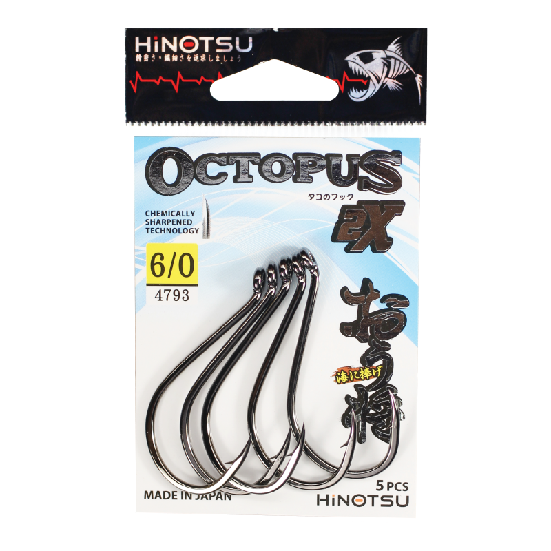 4793-Hinotsu Octopus Beak Hooks W/Ring Series
