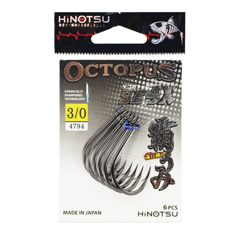 4794-Hinotsu Octopus SE4X Hooks Series