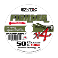 Santec 4X Fighter Braided Line 100m A.Green Series