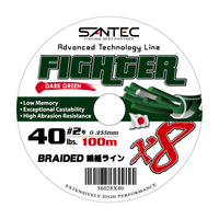 Santec 8X Fighter Braided Line 100m D.Green Series