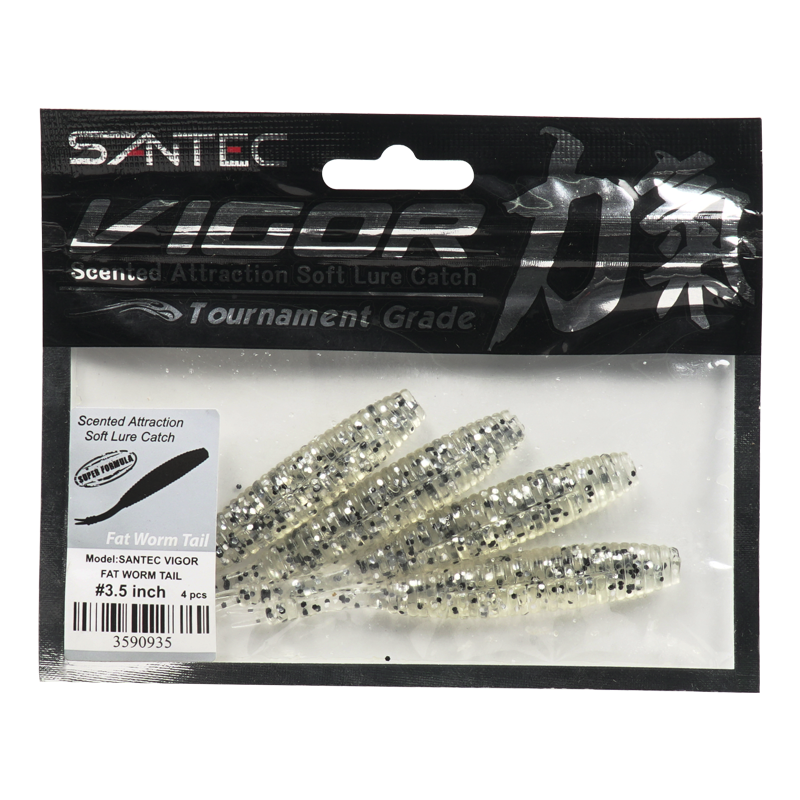 66841-Santec Fat Worm Tail Soft Lure Series