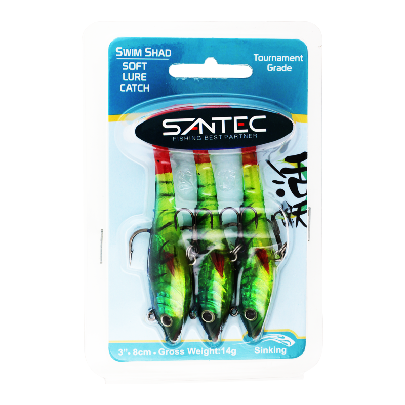 Santec Swim Shad Soft Lure 3" Series